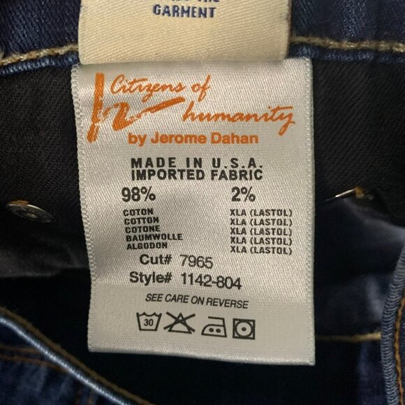 Citizen of Humanity Low-Rise Cropped Denim Jeans - Picture 4 of 12